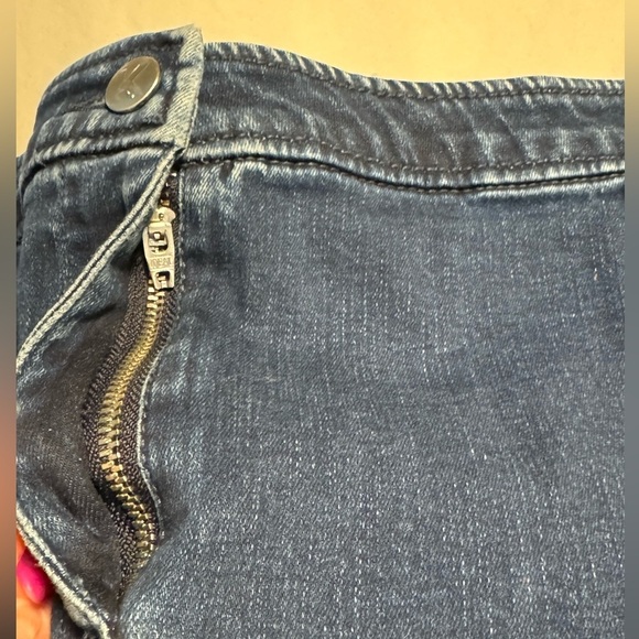 Karl Lagerfeld Paris Lace-Up Braided Stretchy Denim Mini Denim Skirt Sz 10 Y2K - Picture 7 of 13